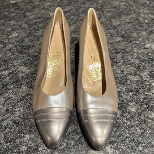 Vintage Salvatore Ferragamo Kitten Heel